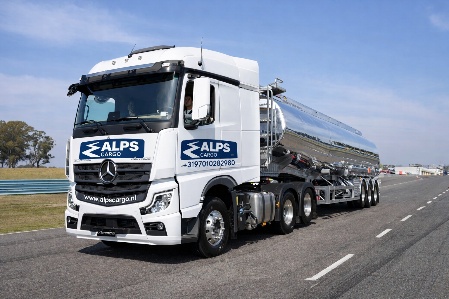 ALPS Cargo truck on clear road