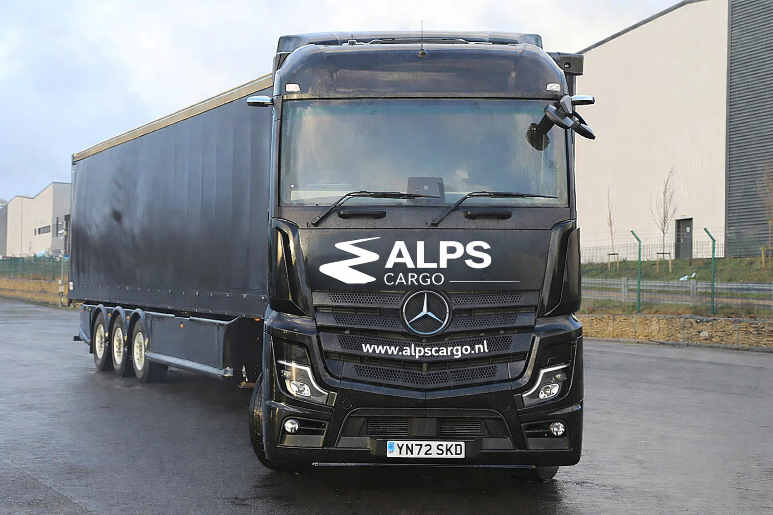 Mercedes-Benz Actros in industrial setting